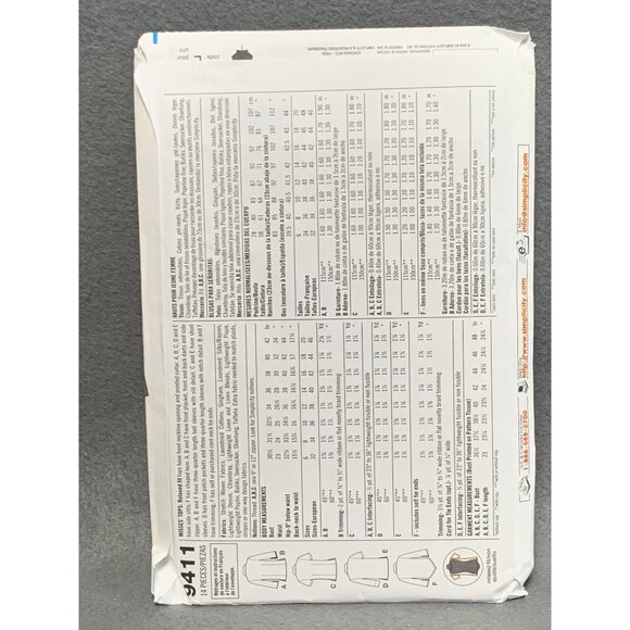 Simplicity 9411 Womens Blouse Sewing Pattern Sizes 6-12 uncut - Picture 2 of 2